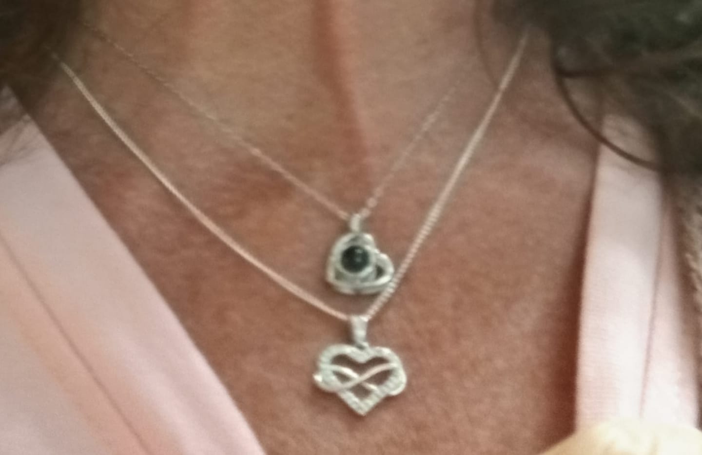 Customer photo review of Personalisierte Halskette mit Foto