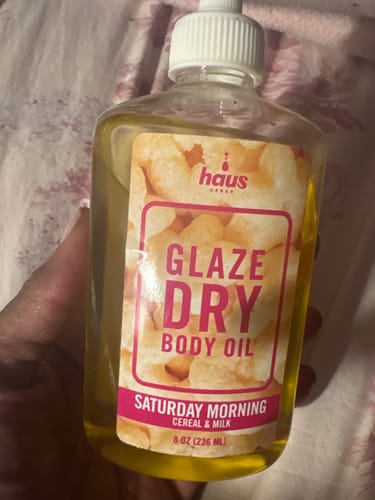 Customer photo review of SATURDAY MORNING GLAZE DRY BODY OIL | CEREAL + MILK
