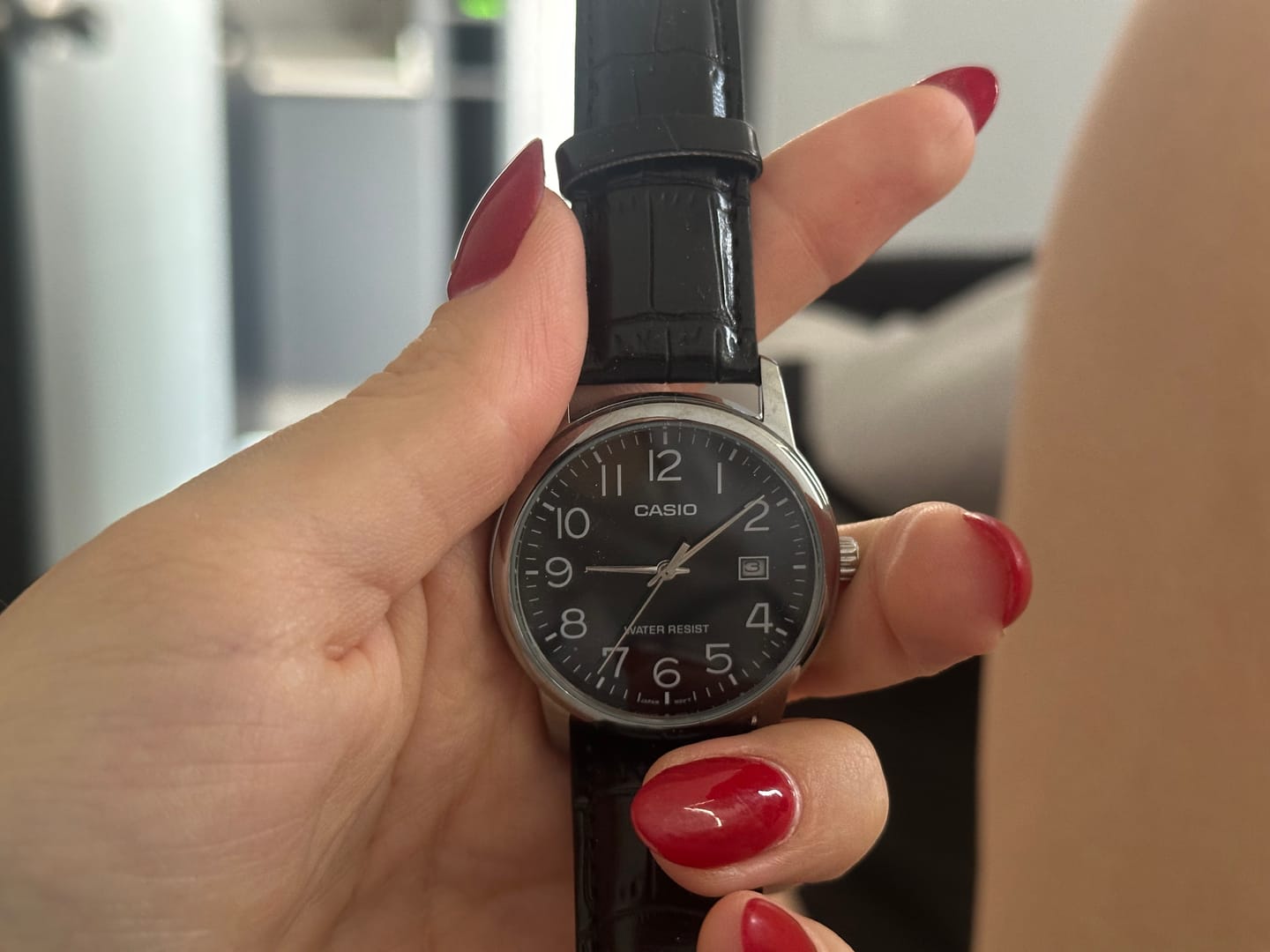 Customer photo review of Reloj Casio Análogo MTP-V002L-1BU Correa de Cuero