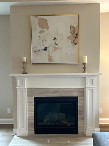 Customer photo review of White Whispers Canvas Art