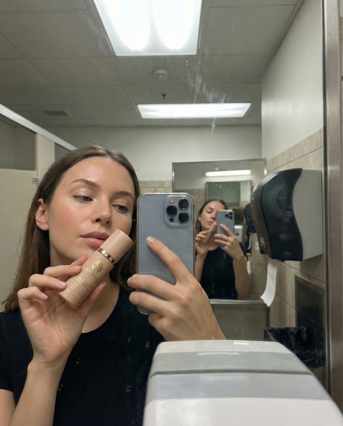 Customer photo review of Skynsync™ 4 in 1 Color Matching Foundation