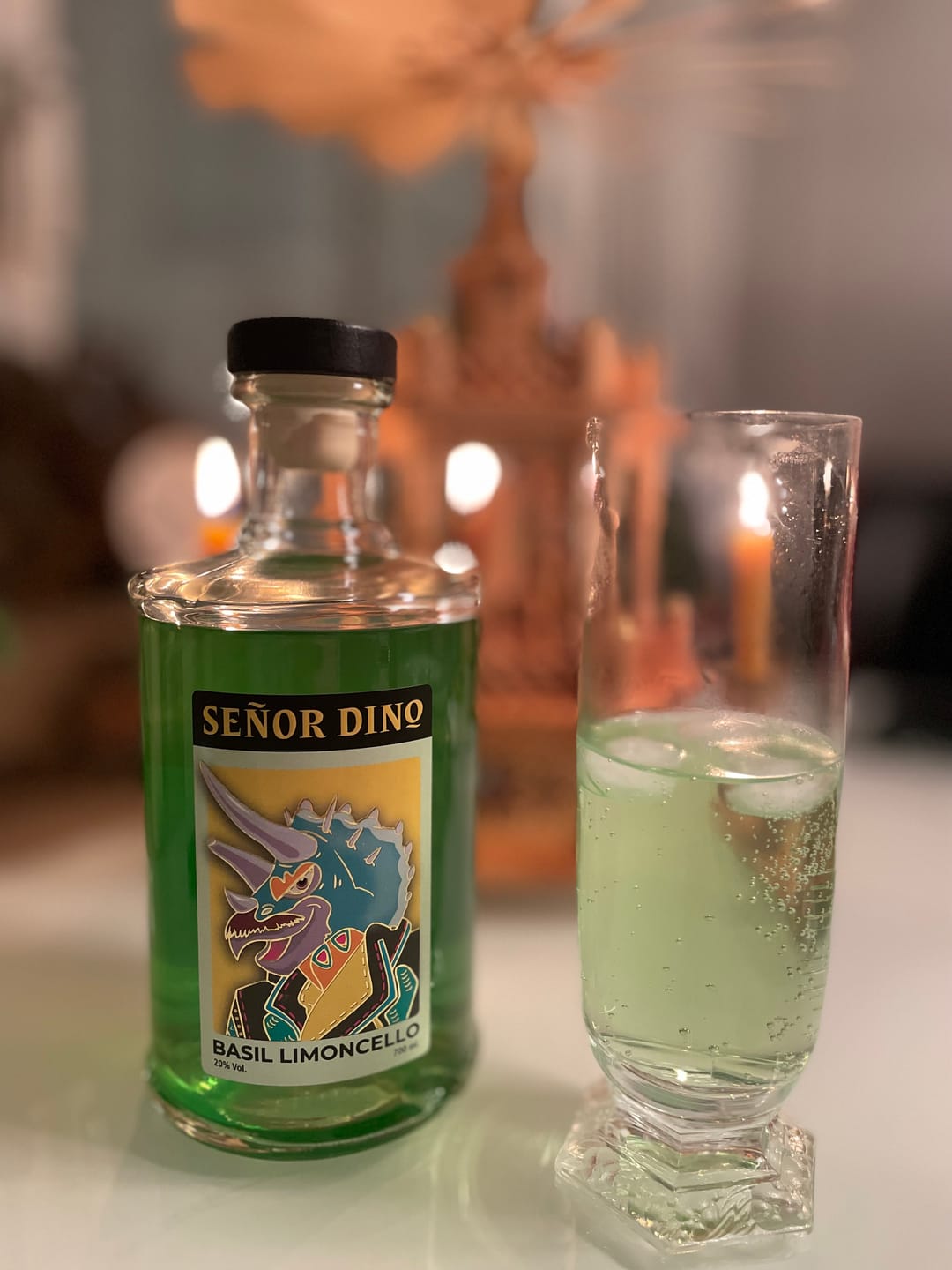 Customer photo review of Señor Dino – Basilikum Limoncello (700 ml)