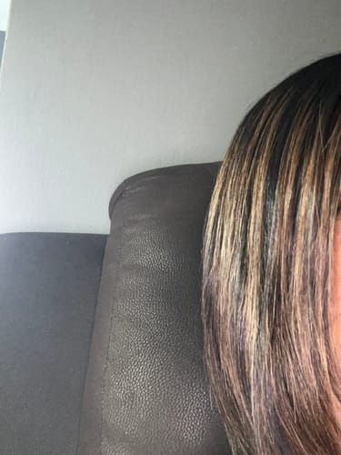 Customer photo review of Keratin Smoothing Treatment – Professional Salon Formula (500ml)