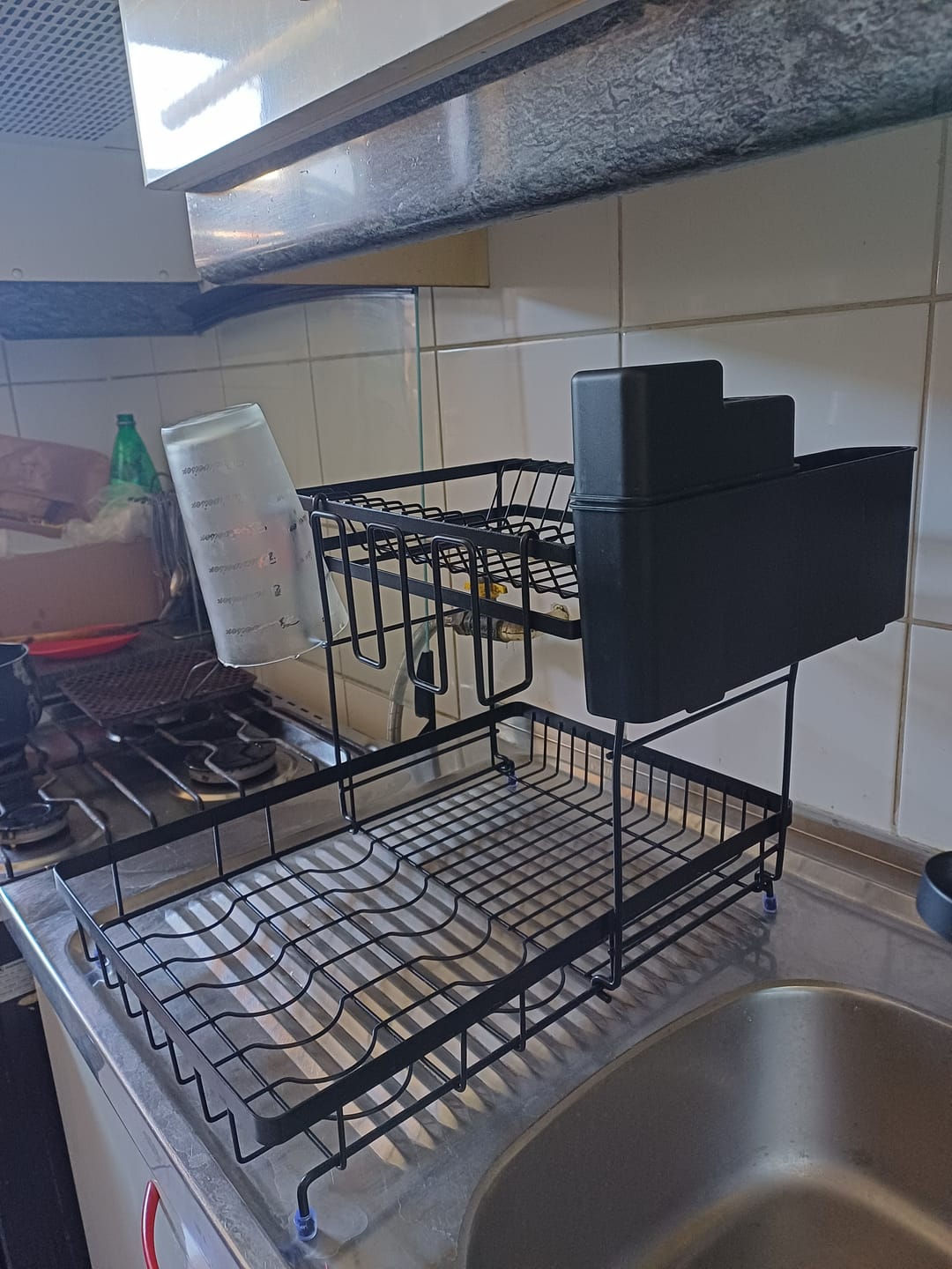 Customer photo review of Escurridor De Platos 2 Niveles Secador Desmontable Loza Inoxidable Rack