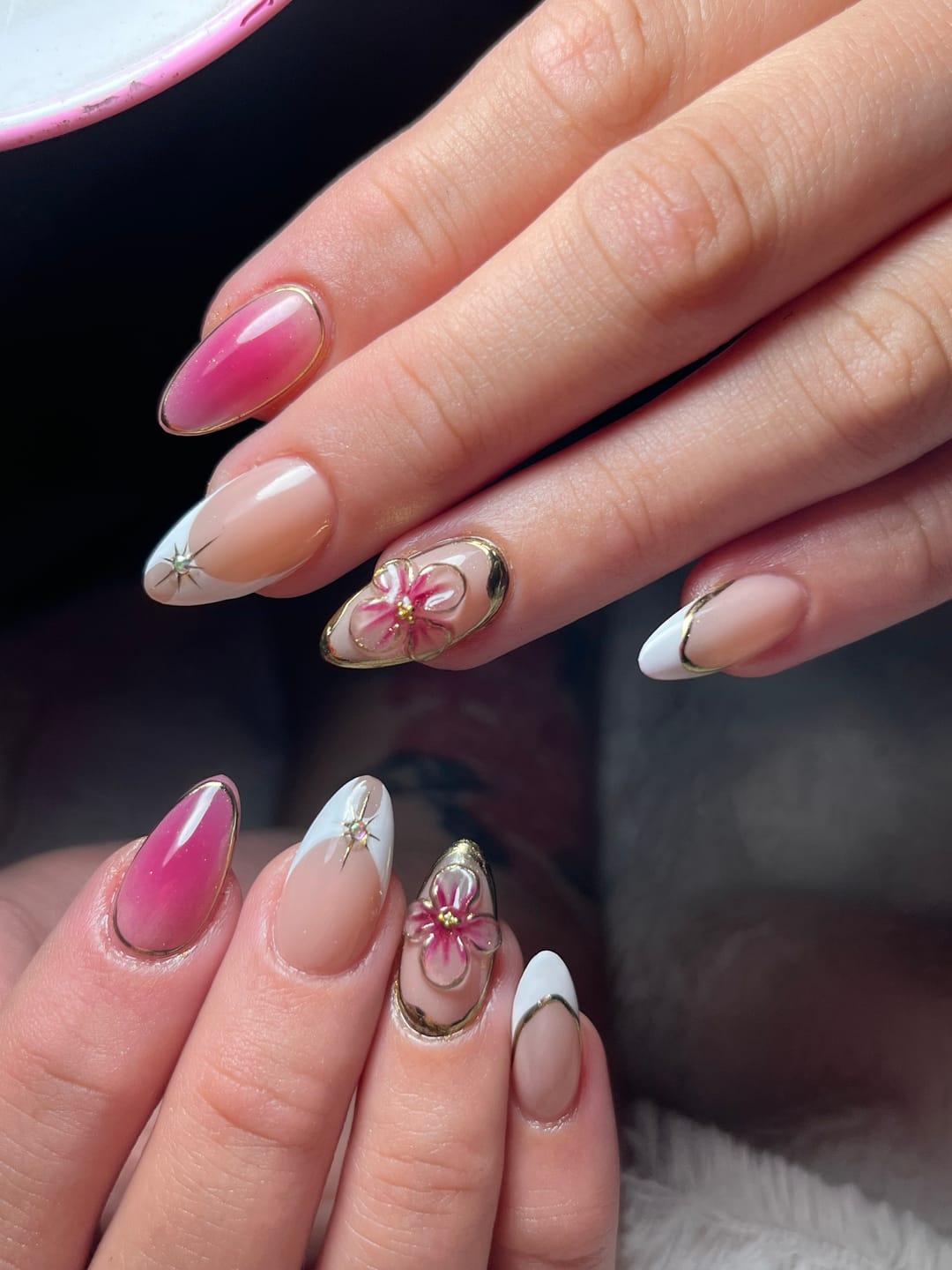 Customer photo review of GEL-X® Tips Esculpido Almendra Corto (600PCS)