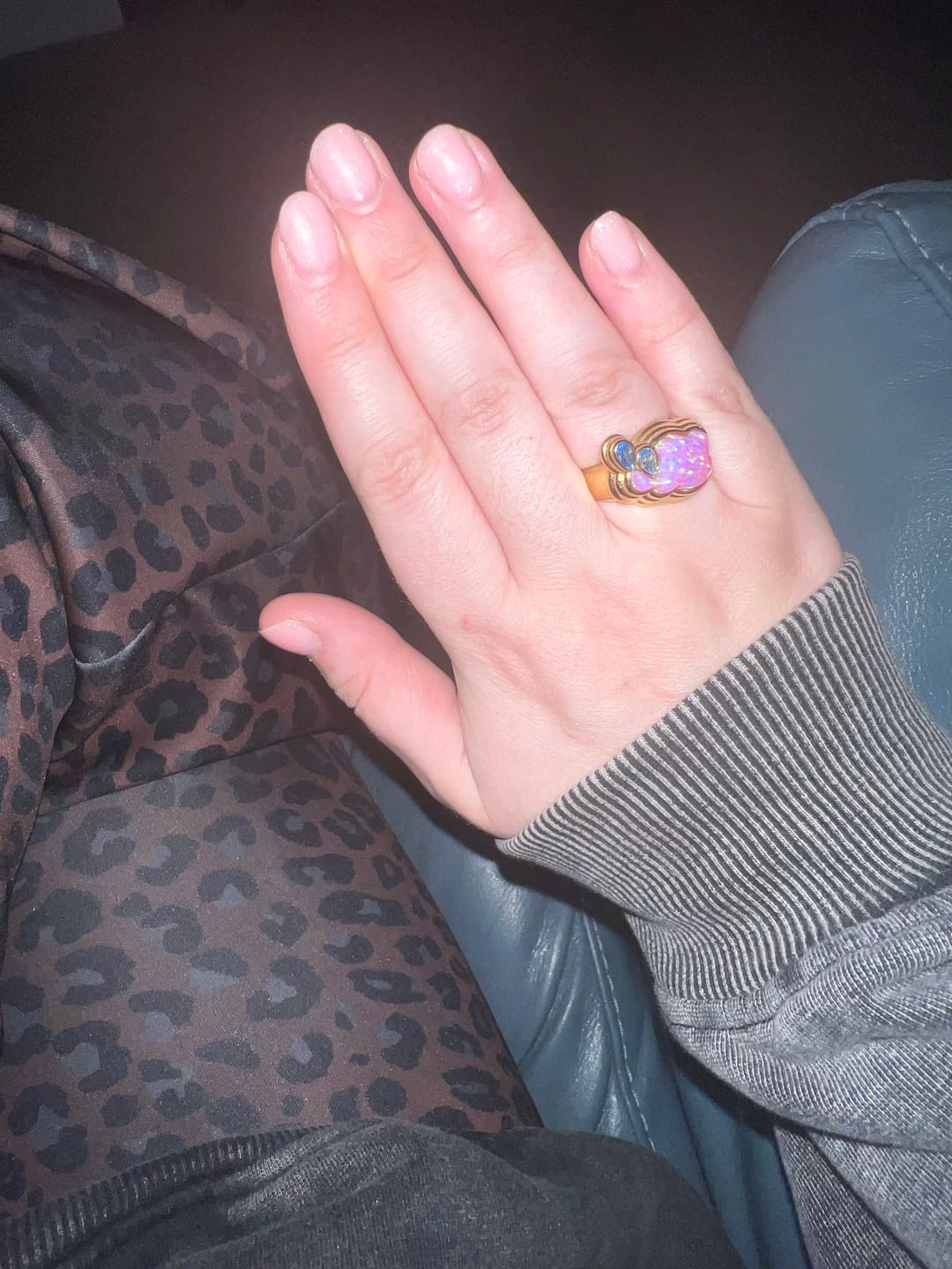 Customer photo review of Cry Me a River Pink Opal Ring