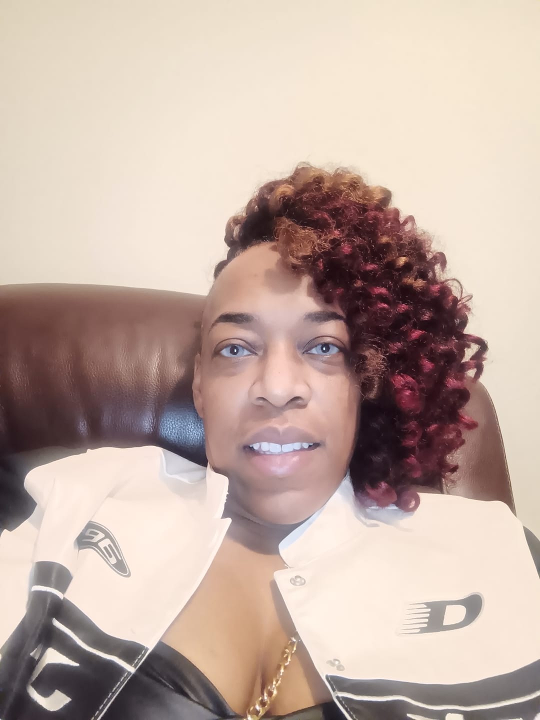 Customer photo review of Pixie Blue Prescription Coloured Contact Lenses