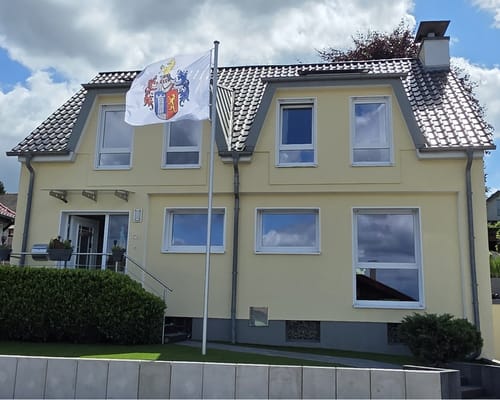 Customer photo review of Fahne selbst gestalten