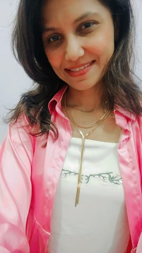Customer photo review of Multi-Stand Gold Necklace