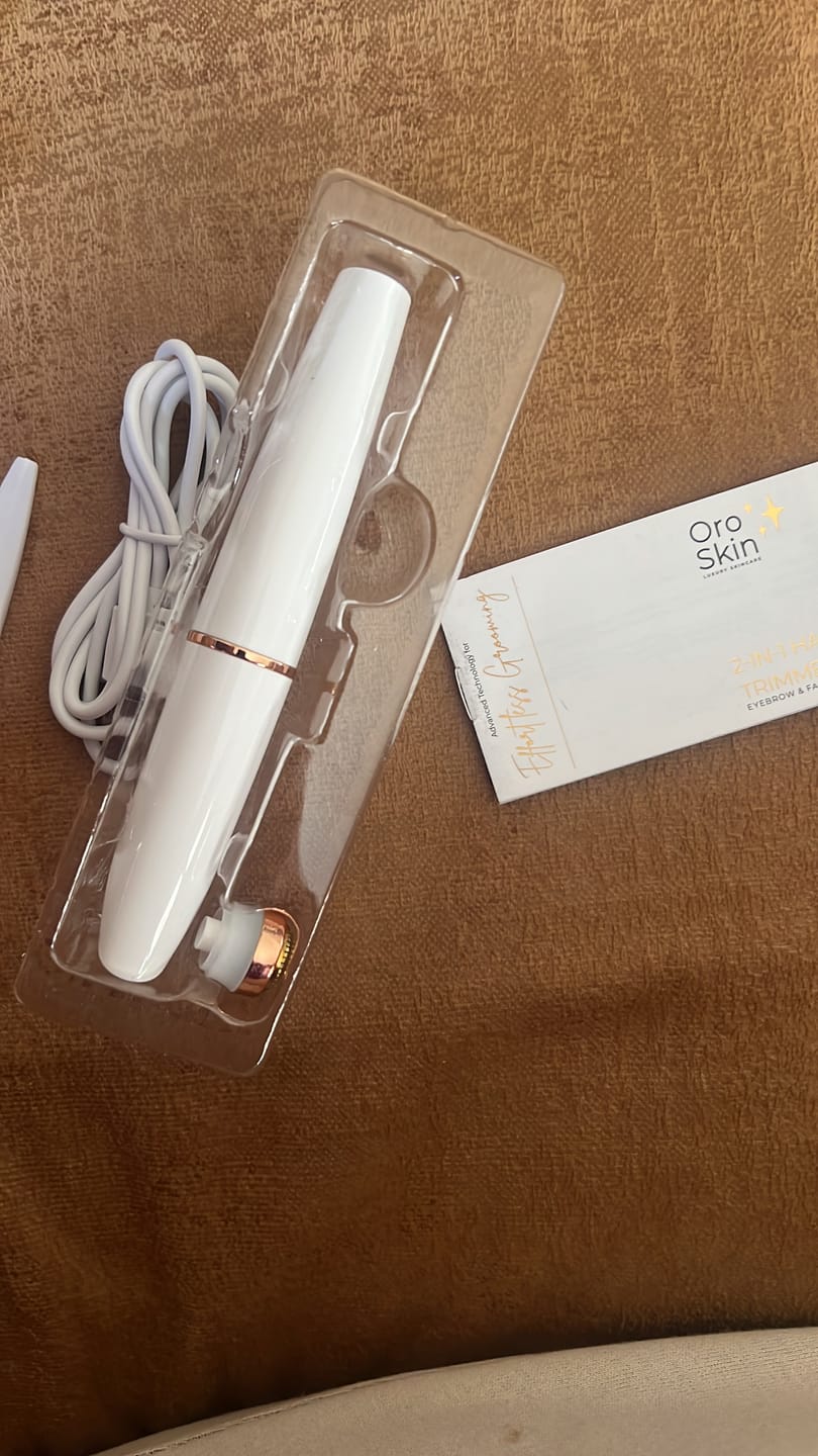 Customer photo review of OroSkin 2-in-1 Eyebrow & Facial Trimmer
