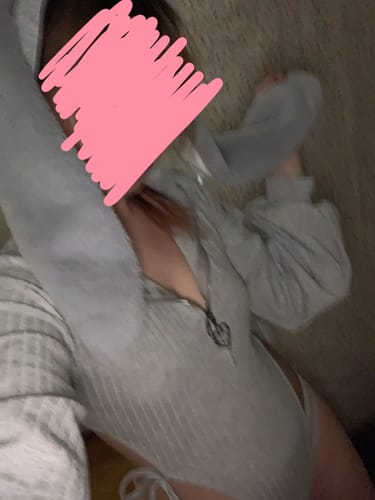 Customer photo review of Chic Bunny Ear Hoodie Bodysuit for sale