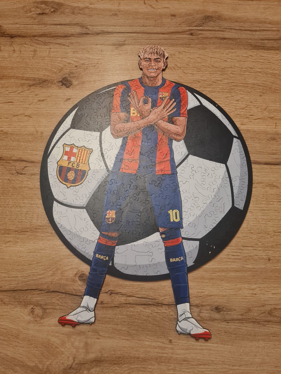 Customer photo review of Lamine Yamal - Holzpuzzle