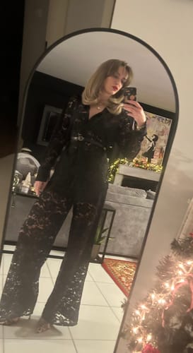 Customer photo review of Σετ Δαντέλα Πουκάμισο και Παντελόνι
