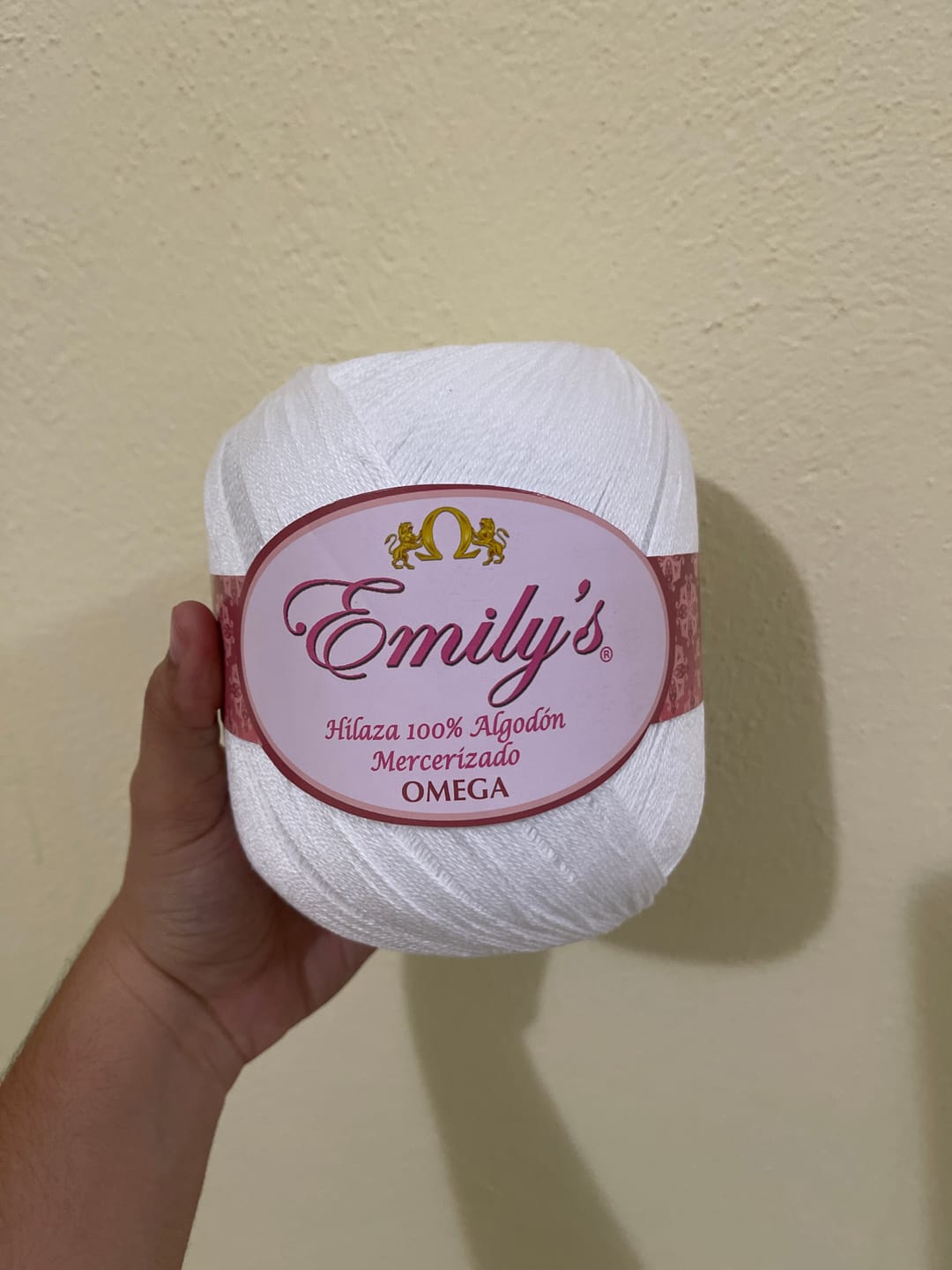 Customer photo review of Hilaza Emily´s marca Omega, MADEJA de 150g  ⭐