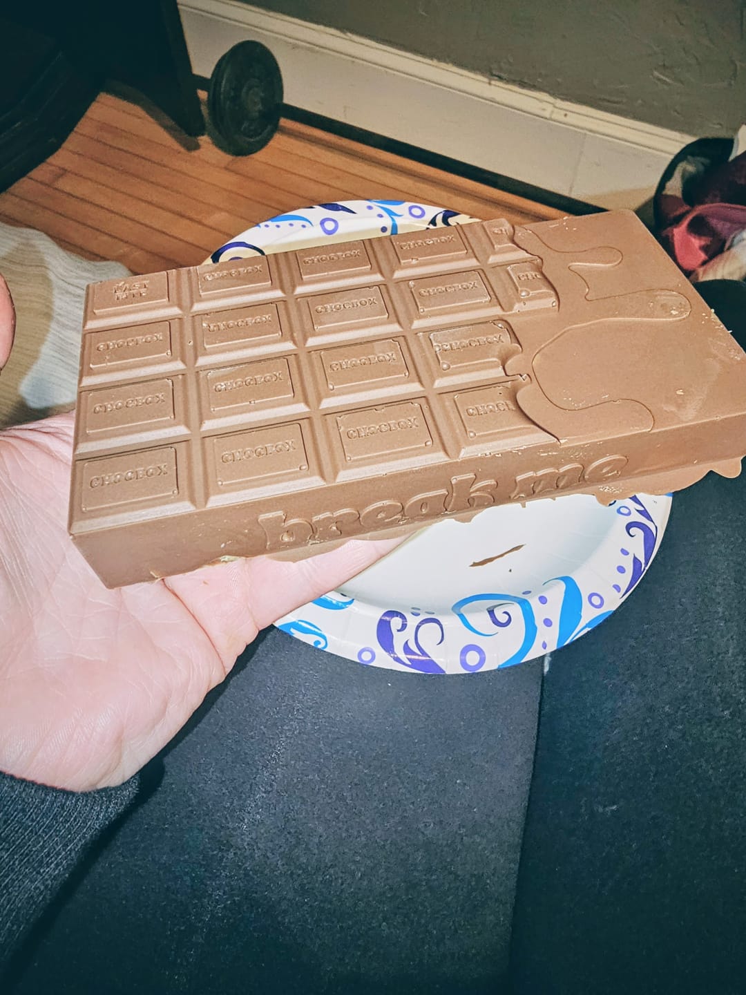 Customer photo review of *REFILL* Pistachio Knafeh Stuffed Chocolate Bar Kit without Reusable Mold
