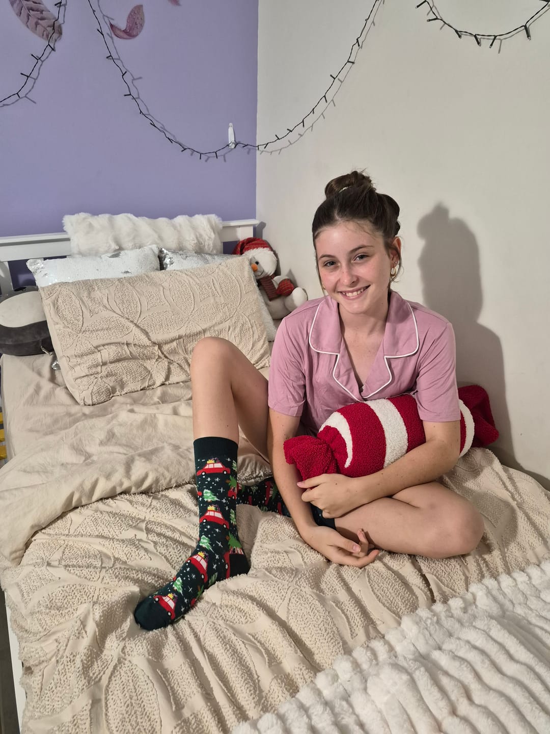 Customer photo review of Dusty Pink Short Bamboo Pyjama Set – Rada
