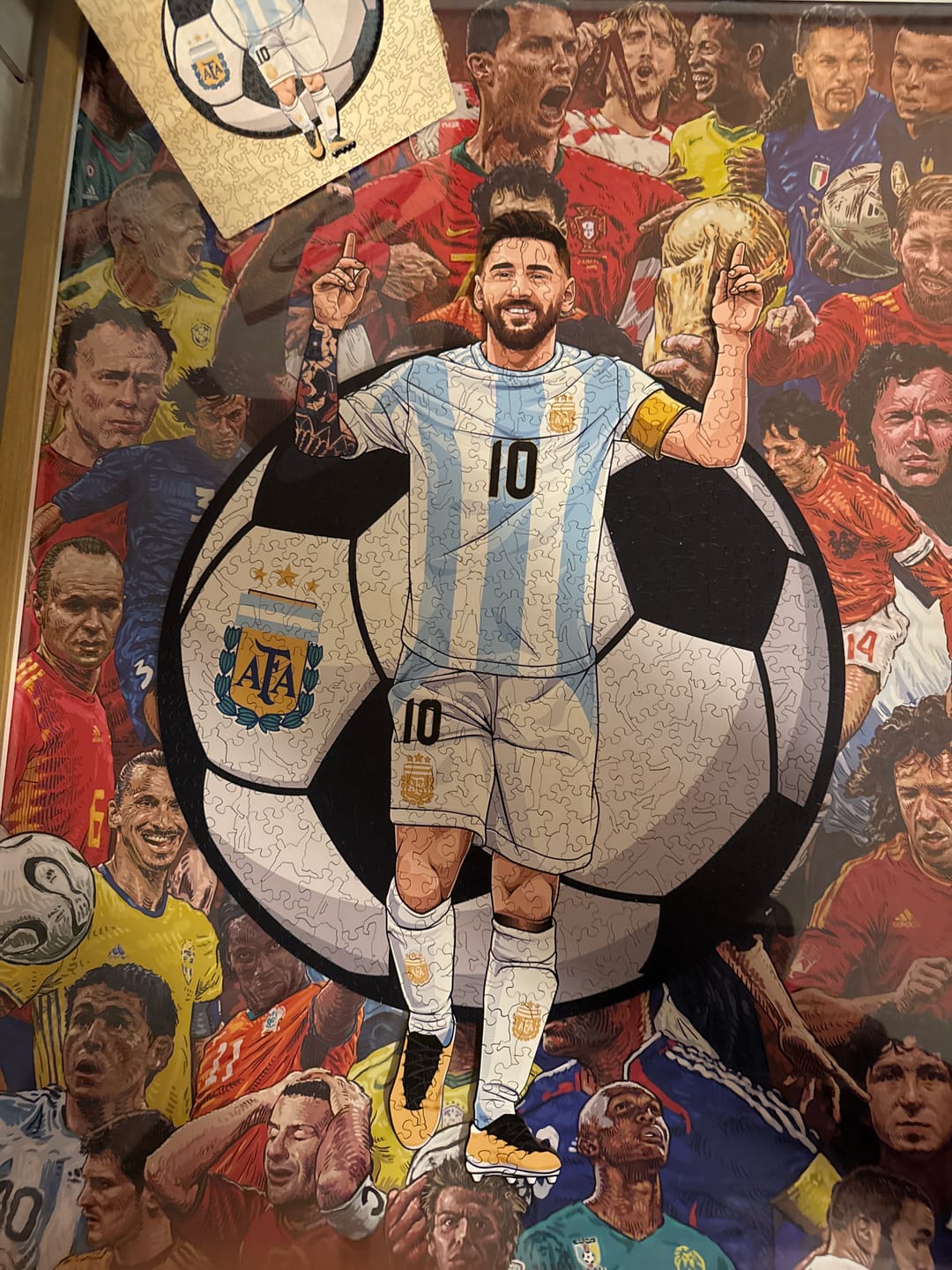 Customer photo review of Lionel Messi - Holzpuzzle