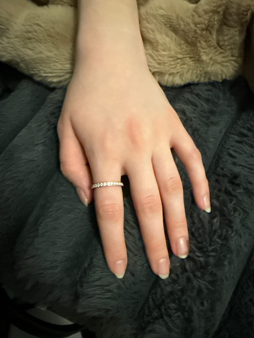 Customer photo review of Eternity Band Ring