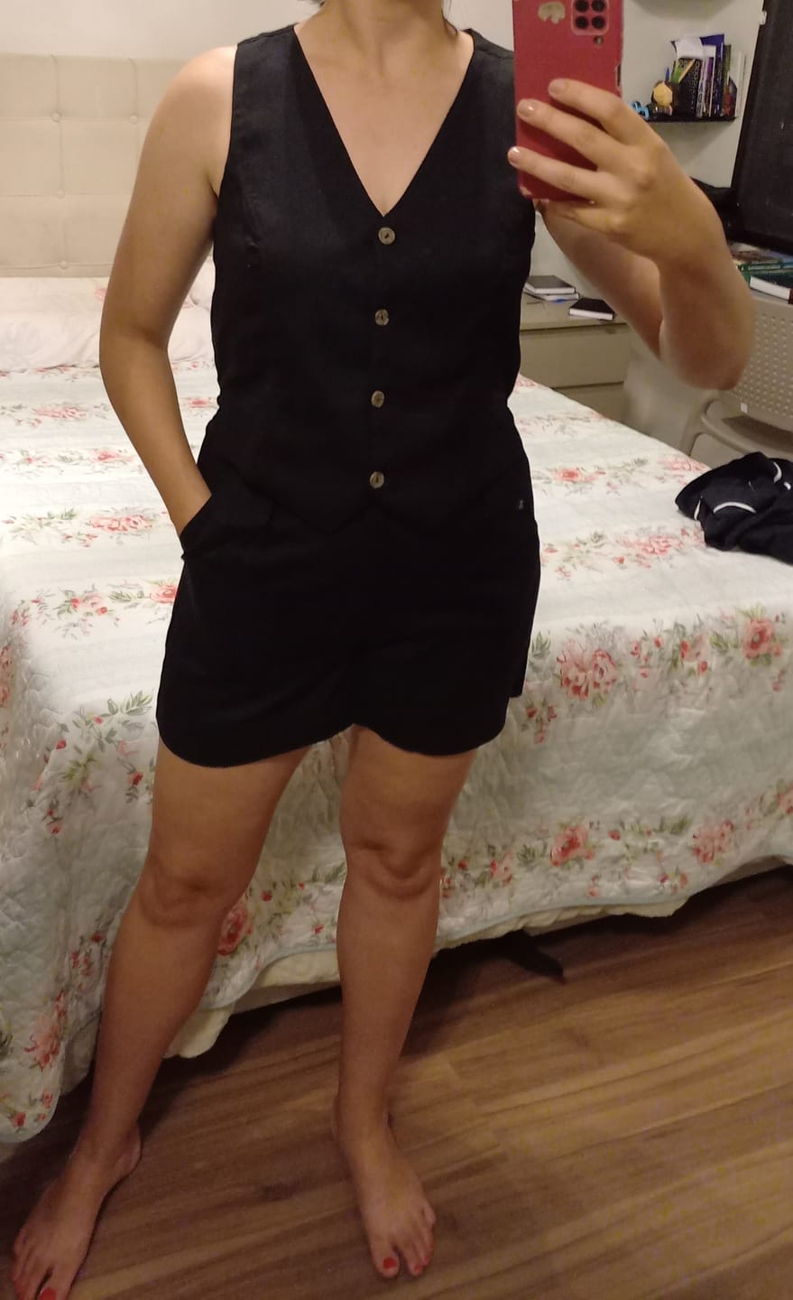 Customer photo review of Colete Calêndula Preto