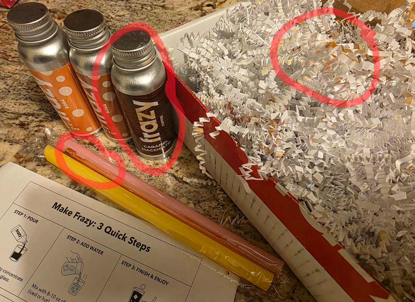 Customer photo review of Boba & Coffee Sample Pack (2 Boba + 1 Coffee)