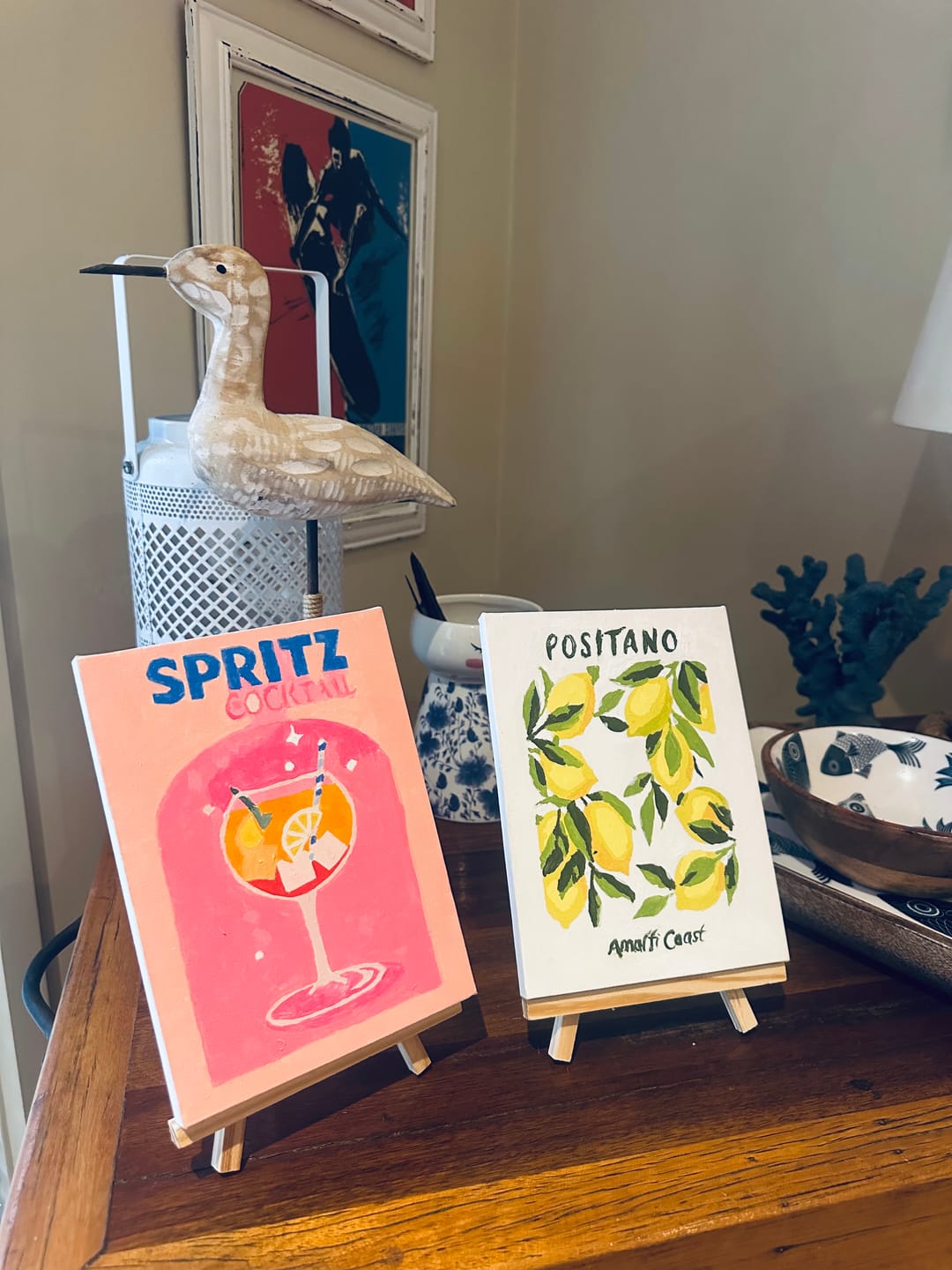 Customer photo review of 6 Mini Paintings - Italian Fruit & Drinks Set