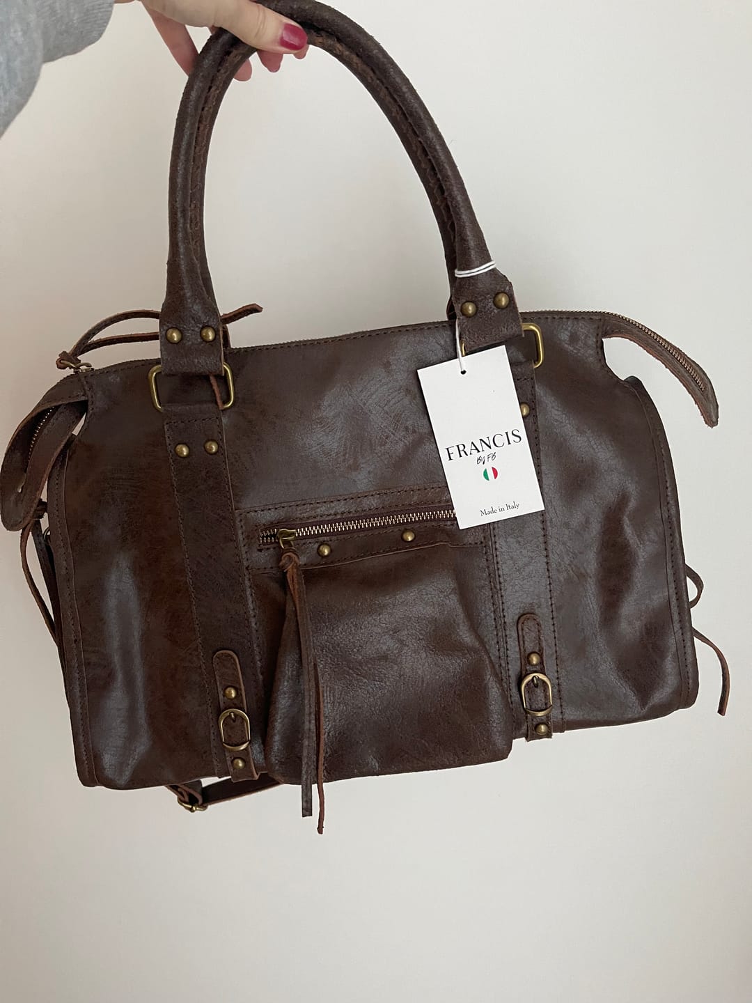 Customer photo review of It girl bag espresso martini