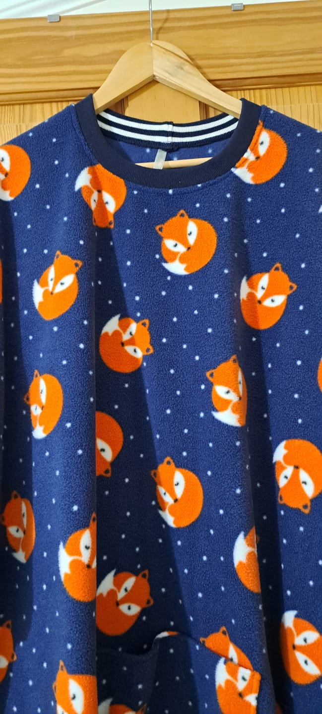 Customer photo review of Sleeping Foxes Anti Pill Polar Fleece Fabric