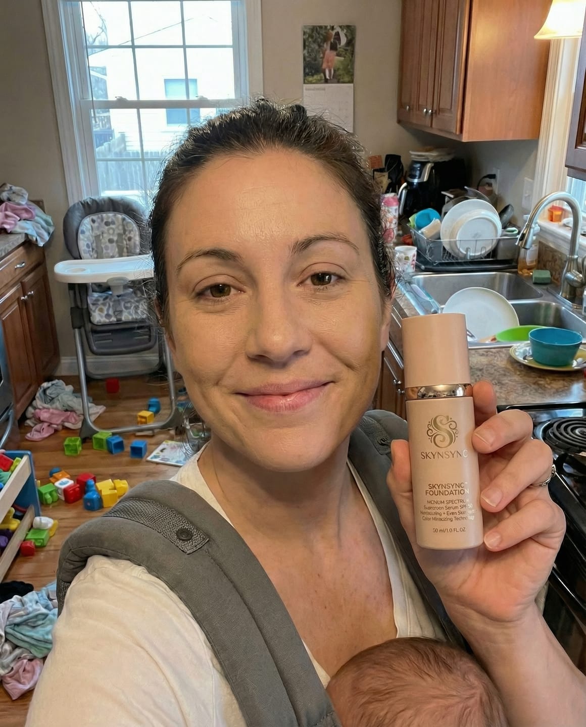 Customer photo review of Skynsync™ 4 in 1 Color Matching Foundation