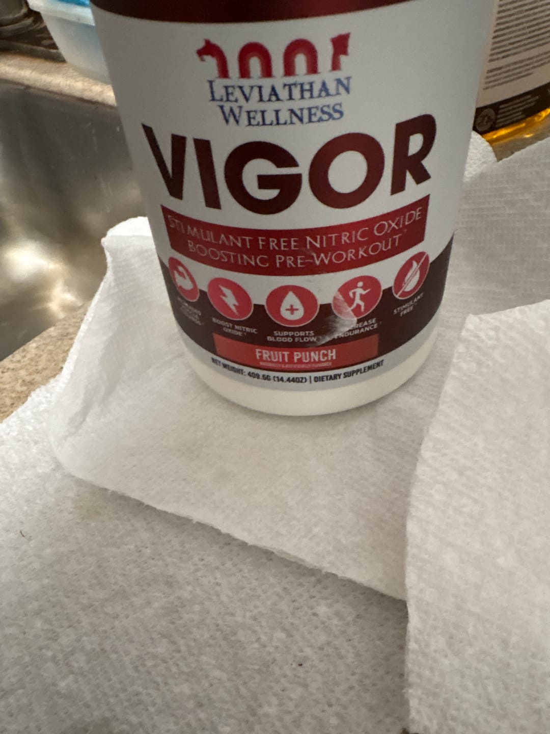 Customer photo review of Vigor 2.0 - Stimulant Free Pre-Workout