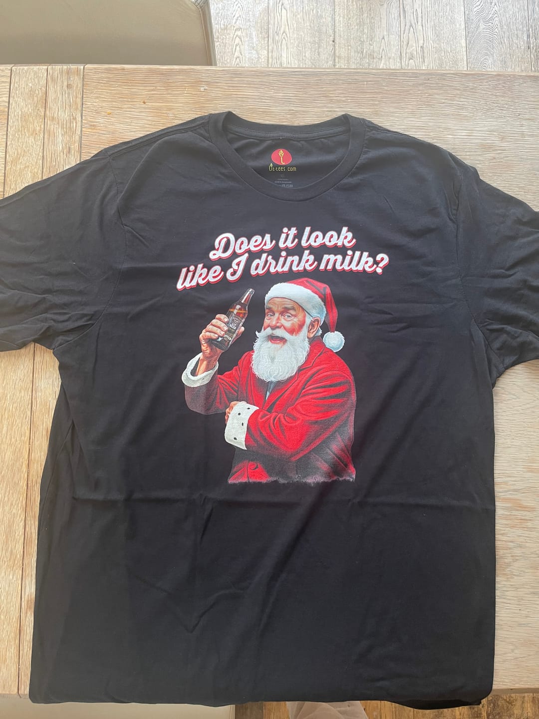 Customer photo review of Does it look like I drink Milk?