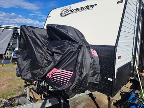 Customer photo review of Flight Risk Bike Cover