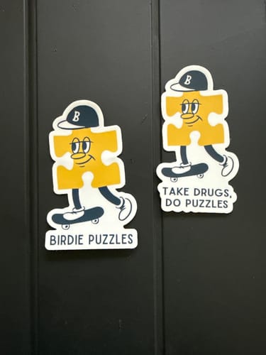 Customer photo review of Take Drugs, Do Puzzles Sticker