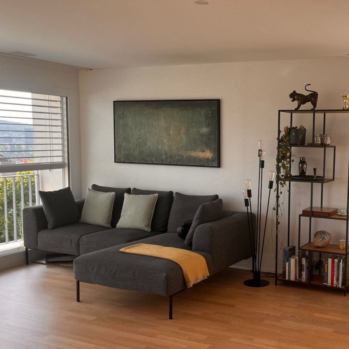 Customer photo review of Mid-century Modern Wabi-Sabi Wall Art - Verdant Silence