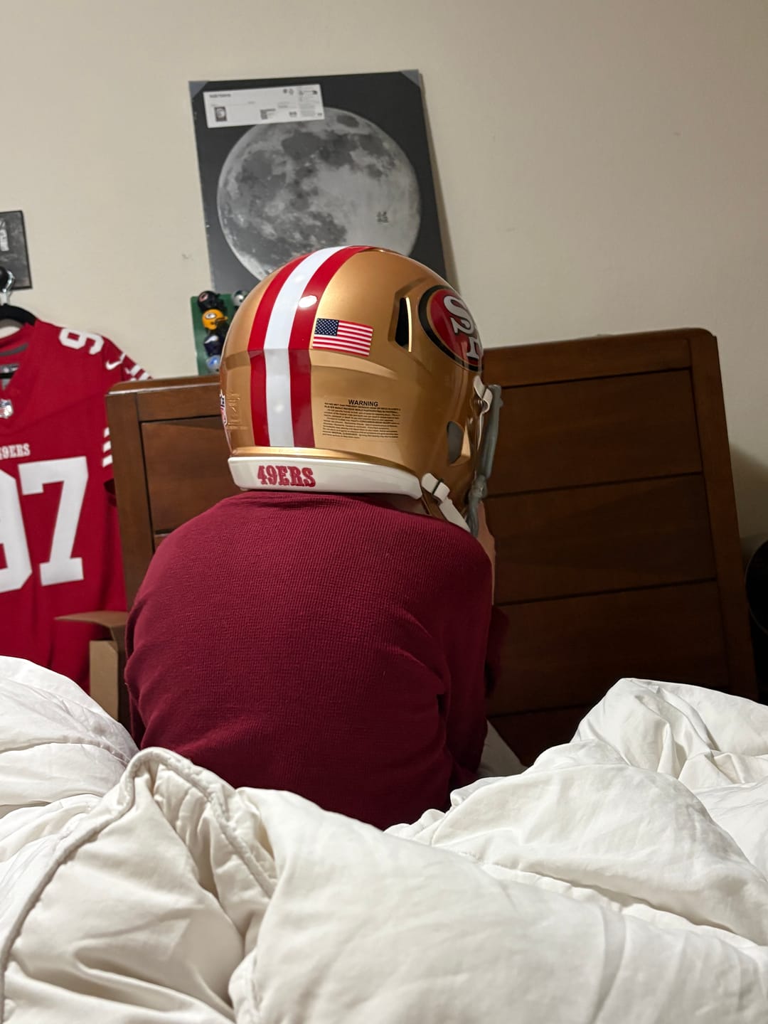 Customer photo review of San Francisco 49ers Riddell Speed Authentic Helmet