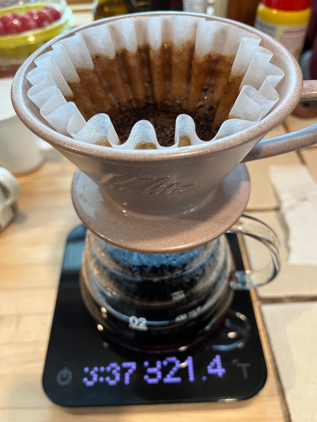 Customer photo review of Kalita MINO Ceramic Dripper 185 - Sand Brown