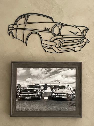 Customer photo review of Custom Made Metal Wall Art