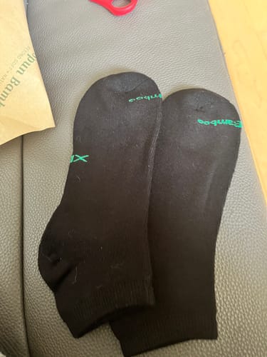 Customer photo review of Clearance No Look Anklet Bamboo Viscose Socks - Black