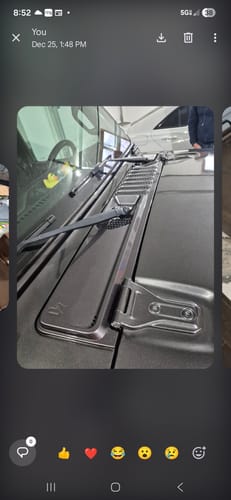 Customer photo review of Cowl Wiper Panel Painted OE Color (Fits JL/JT 2018-2026)