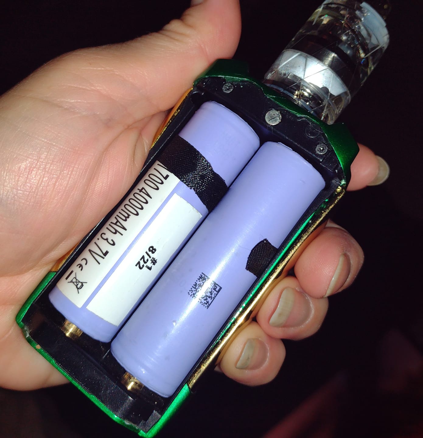 Customer photo review of Samsung 40T 21700 4000mAh 35A Battery