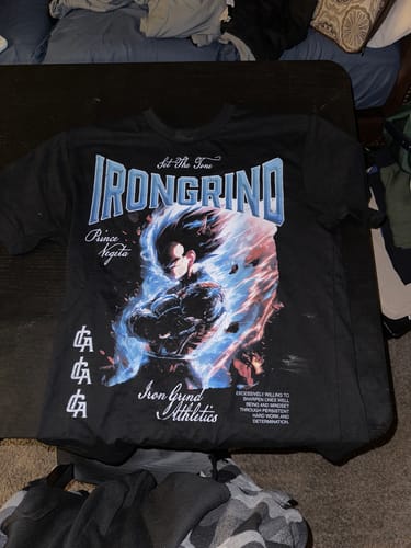 Customer photo review of [Limited Edition] 'Dragon Ball: Vegeta' Heavyweight T-Shirt