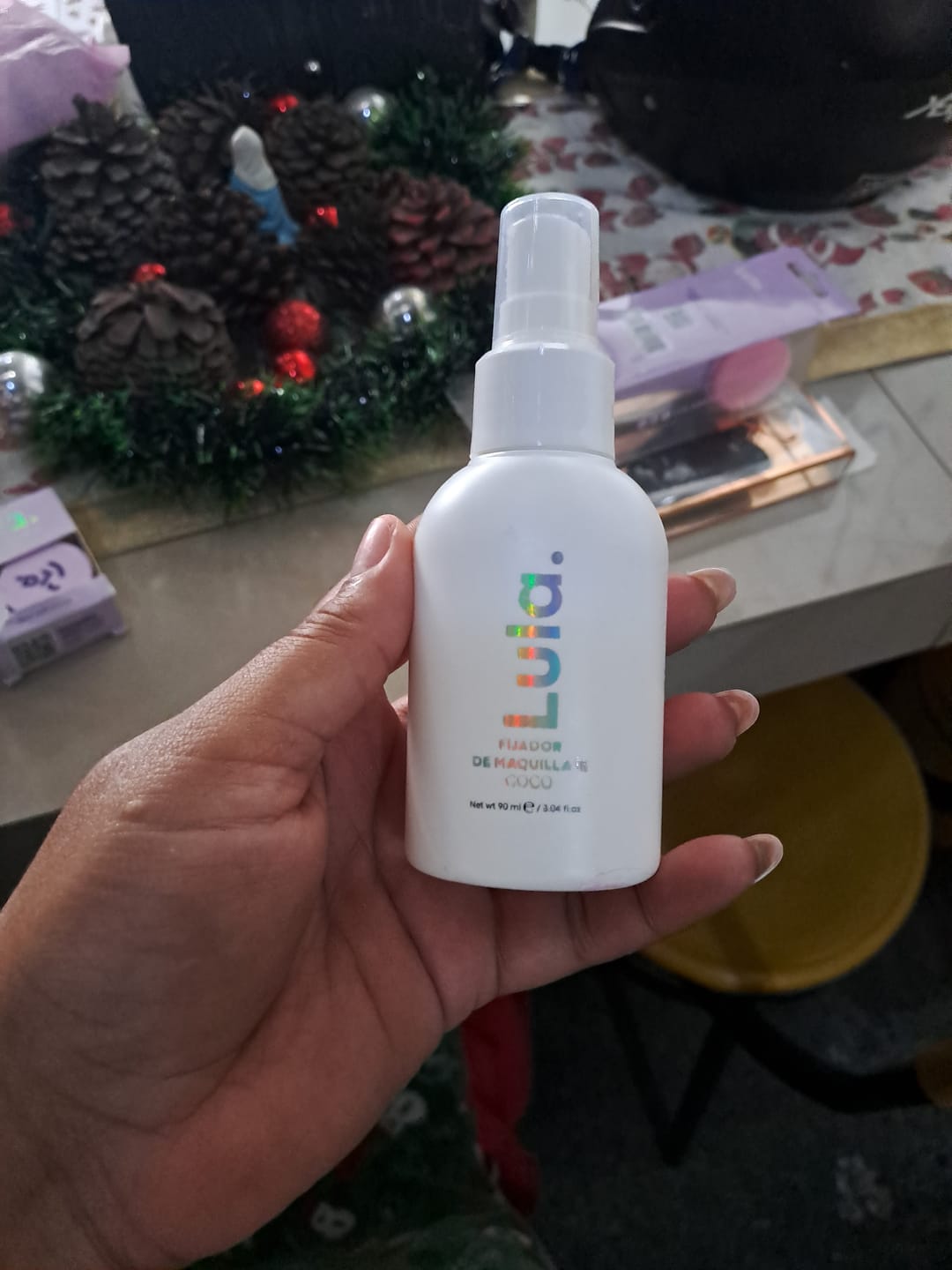 Customer photo review of Fijador de Maquillaje