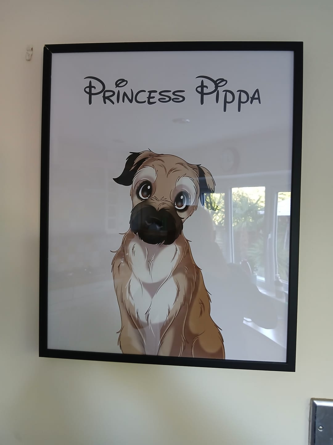 Customer photo review of Disneyfy Pet Cartoon Hand Drawn Portrait