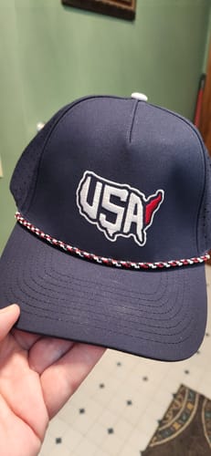 Customer photo review of USA Hat Blue