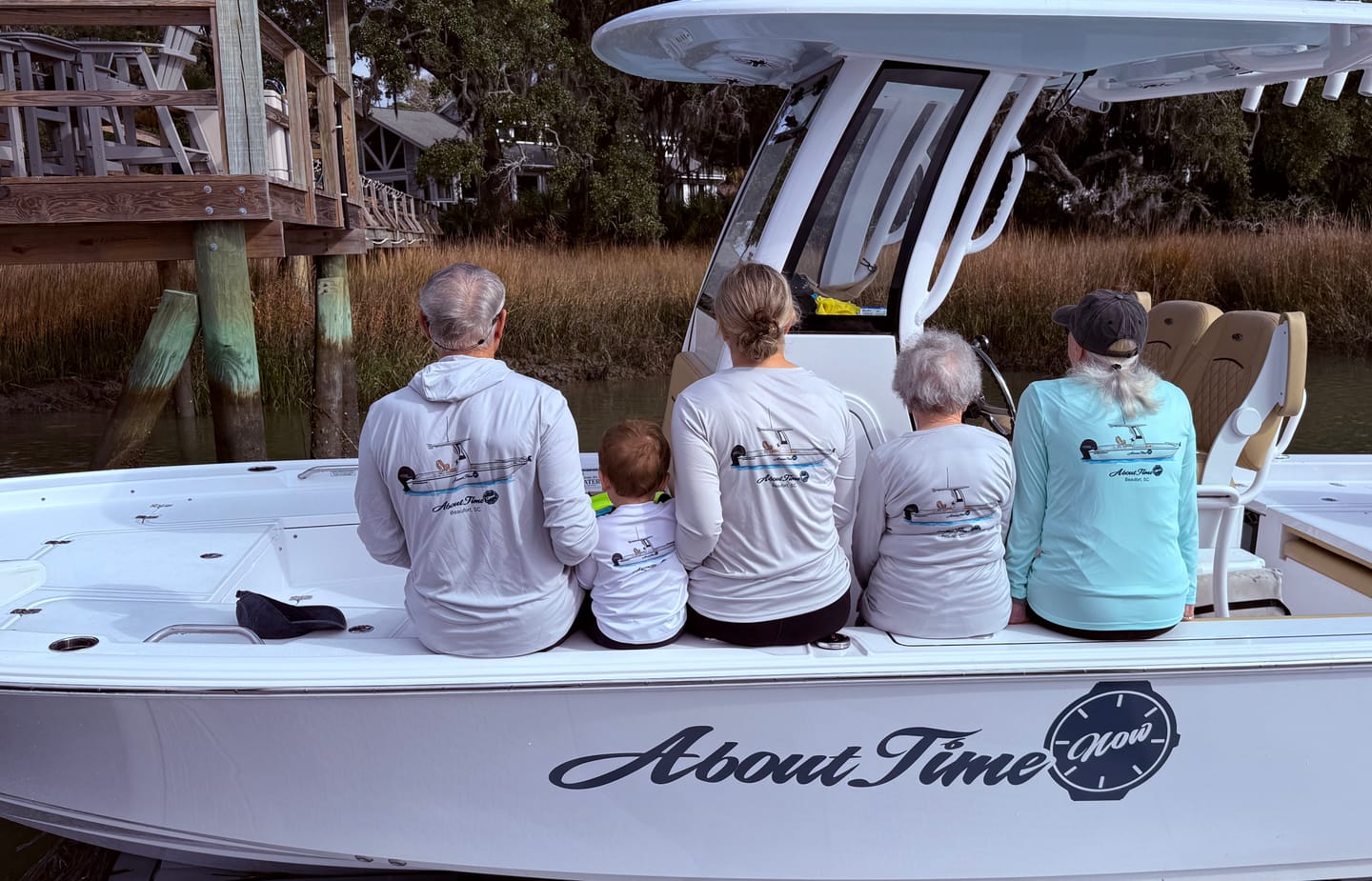 Customer photo review of Toddler Dri-Fit Custom Boat Shirts