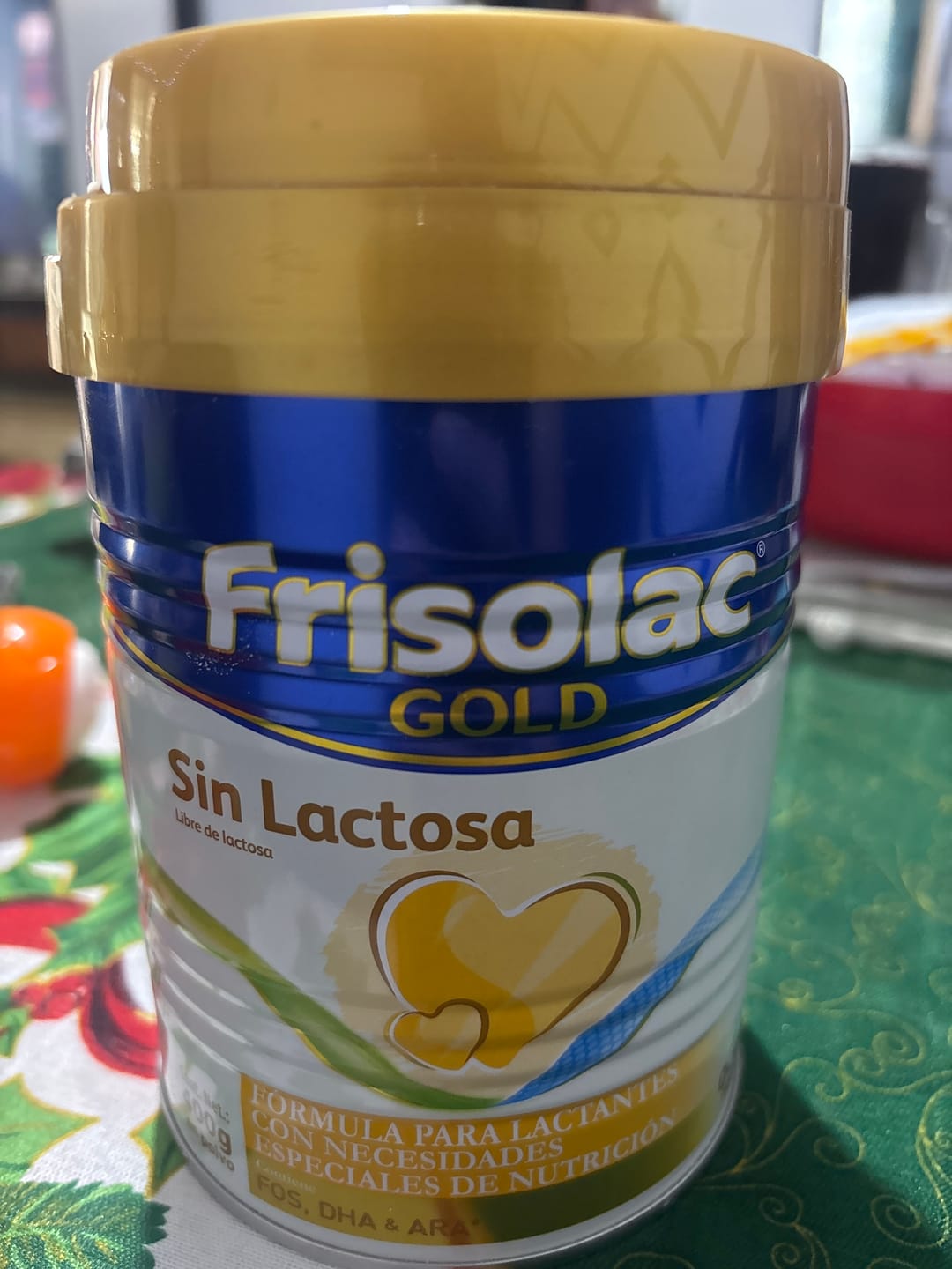 Customer photo review of Frisolac Gold Sin Lactosa (0 A 12 Meses) Pack C/ 800 Gr