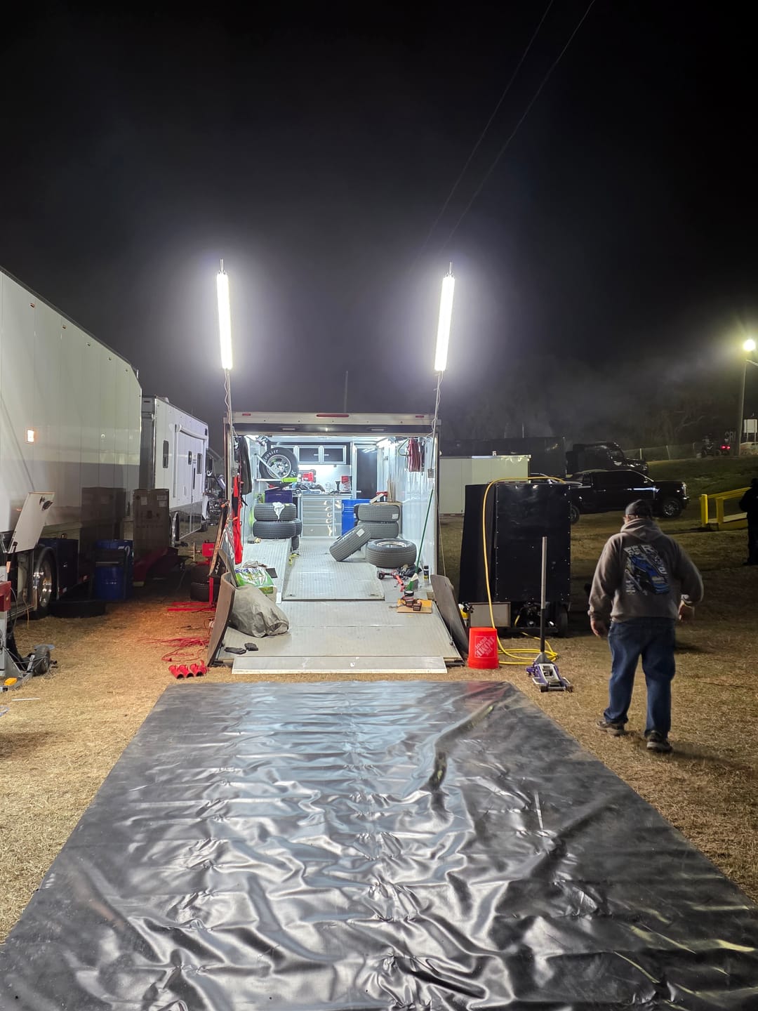 Customer photo review of Racing Pit Light Kit - 20,000 Lumens
