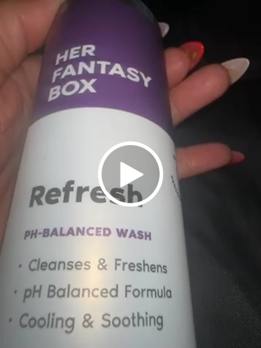 Customer video review of Refresh Plant Based Yoni Gel Wash (pH Balancing) - 3 pk