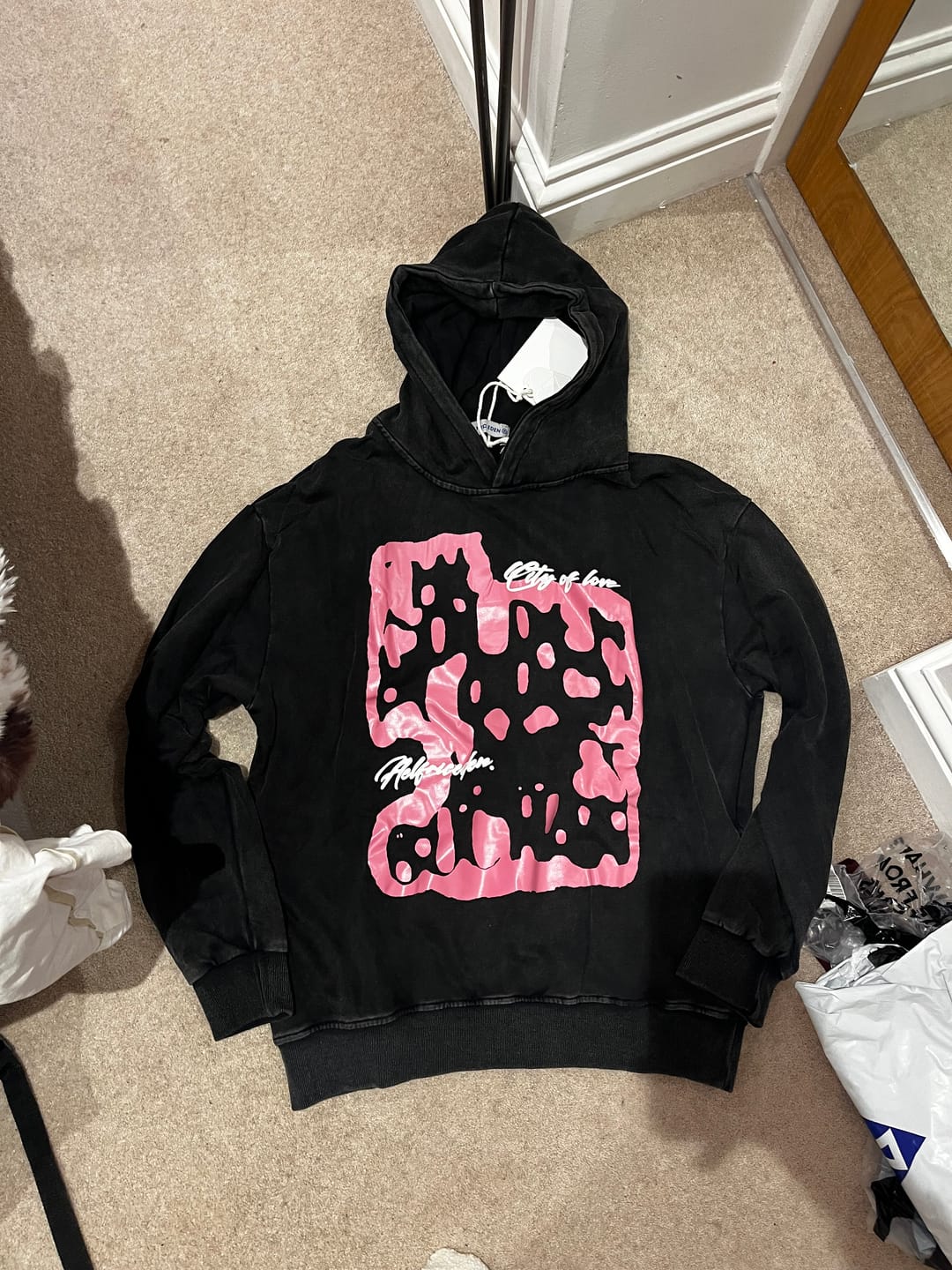 Customer photo review of Aelfric Eden Oversized Abstraction Graphic Hoodie