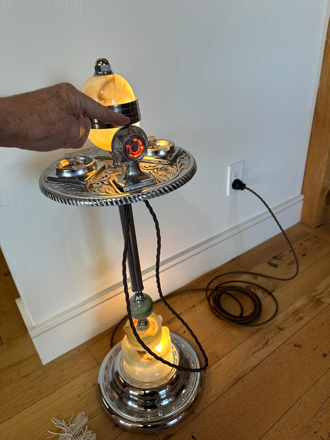 Customer photo review of Candelabra Phenolic Light Socket with a  Ring