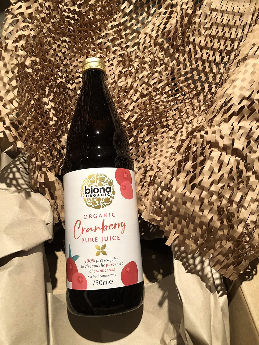 Customer photo review of Biona Organic Pure Cranberry Juice - 750ml